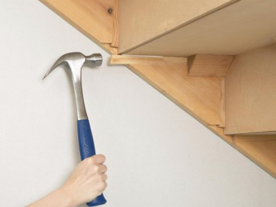 Скрип в деревянной лестнице. Избавляемся от проблемы.